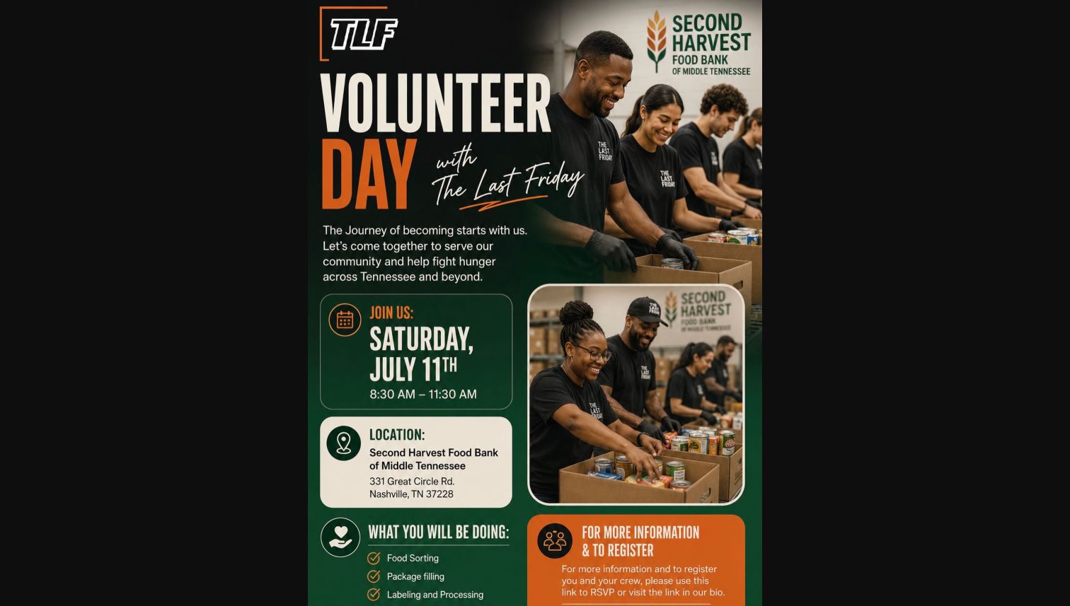 Pack with Purpose volunteer event