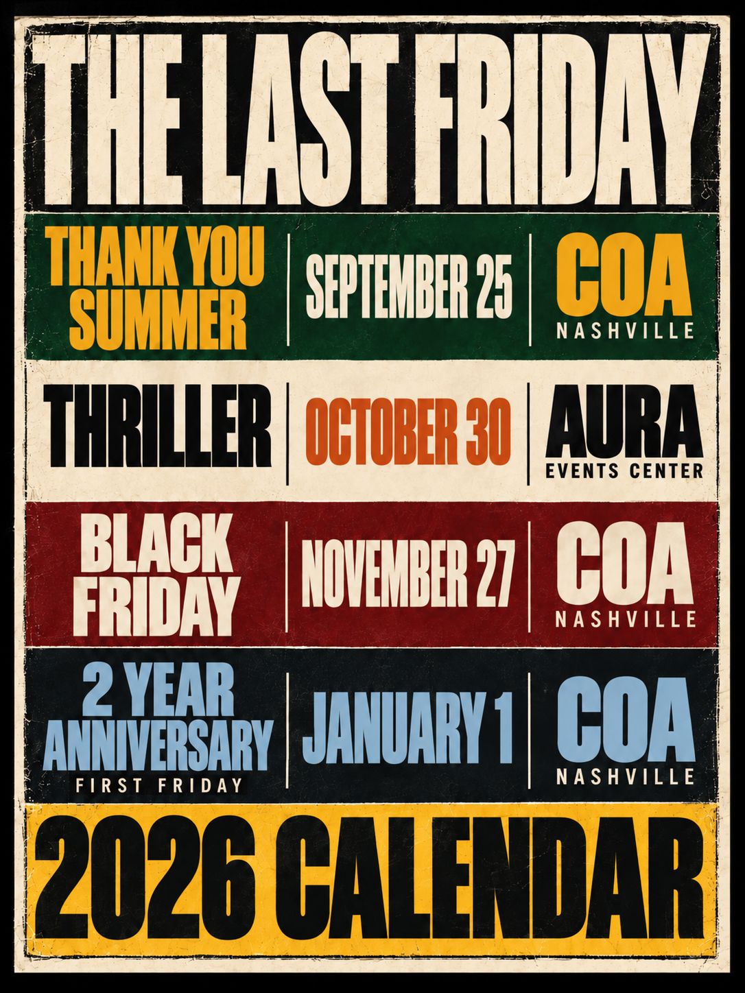 Thriller event flyer